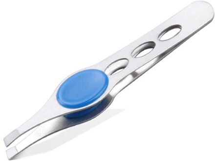 1pc Wenkbrauw Pincet Rvs Wimper Extension Pincet Eye Ontharing Lady Gezicht Makeup Tools Beauty Essentiële Blauw