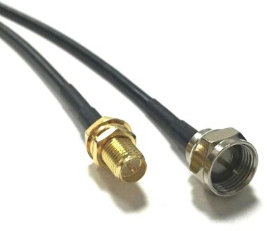 1Pc Wifi Antenne Router Verlengkabel Rp Sma Vrouwelijke Jack Moer F Stekker Connector RG174 Coaxiale Kabel 20Cm Adapter Pigtail
