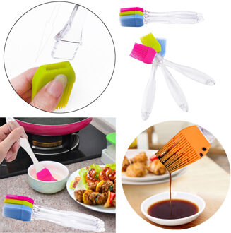 1Pc Willekeurige Kleur Siliconen Barbecue Borstel Bakplaat Brood Chef Pastry Olie Boter Kwast Bakken Barbecue Tool Accessories30