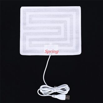 1Pc Winter 5V Usb Verwarmde Sokken Carbon Fiber Pads Elektrische Verwarmde Warme Arm Handen Taille Verwarmde Handschoenen 14*17.5Cm