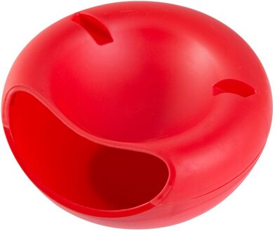 1Pc Woonkamer Creatieve Vorm Lui Snack Kom Plastic Dubbele Lagen Zaden Opbergdoos Geval Kom Gedroogd Fruit lade Plaat rood
