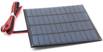 1pc x 12V 150mA met 100cm verlengen draad Zonnepaneel Polykristallijn Silicium DIY Acculader Kleine Mini zonnecel kabel speelgoed