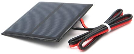 1pc x 1V 500mA met 30cm breiden draad Zonnepaneel Polykristallijn Silicium DIY Acculader Kleine Mini zonnecel kabel speelgoed