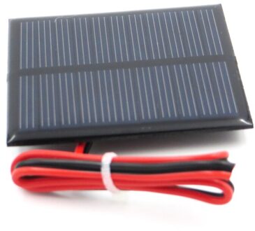 1pc x 5.5V 80mA met 30cm breiden draad Zonnepaneel Polykristallijn Silicium DIY Acculader Kleine Mini zonnecel kabel speelgoed