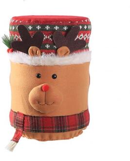 1pc Xmas Elanden Sneeuwpop Water Dispenser Stofkap Buitenste Die Container Fles Stofkap Mooie Kerst Decoratie