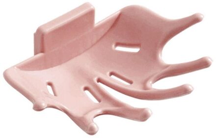 1Pc Zeephouder Badkamer Douche Schotel Platen Opbergdoos Met Afvoer Wandmontage Zelfklevende Plastic Benodigdheden Badkamer nordic poeder