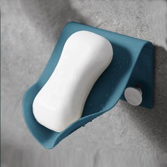 1Pc Zeephouder Badkamer Douche Zeepbakje Douche Platen Zeep Opbergdoos Met Afvoer Wandmontage Zelfklevende Plastic bad