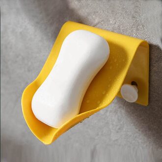 1Pc Zeephouder Badkamer Douche Zeepbakje Douche Platen Zeep Opbergdoos Met Afvoer Wandmontage Zelfklevende Plastic bad