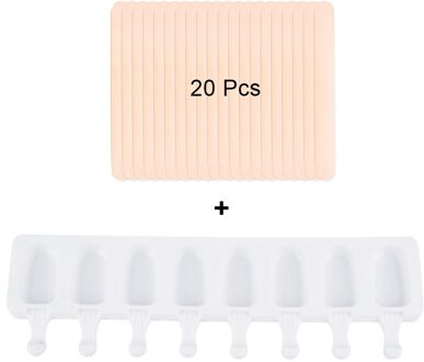 1Pc Zelfgemaakte Food Grade Siliconen Ijs Mallen 2 Size Ice Lolly Mallen Vriezer Ijs Bar Mallen Maker met Ijslollystokken hole size 7x4x1.5cm