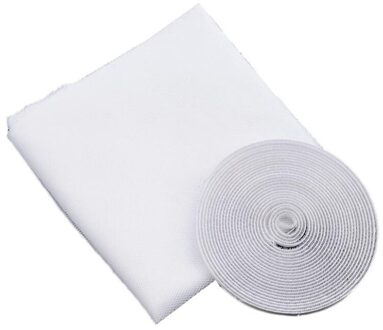 1Pc Zelfklevende Indoor Venster Insect Fly Mosquito Window Screen Gordijn Klamboe Deur Anti Klamboe Wit wit / 130x150cm