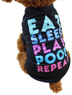 1Pc Zomer Hond Kleding Polyester T-shirt Puppy Kostuum Voor Kleine Hond Modieuze Comfortabele Katoenen Zomer Kleding XL