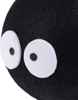 1Pc Zwart Gezicht Kolen Briketten Bal Auto Antenne Pen Topper Antenne Bal Decor Speelgoed