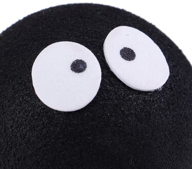 1Pc Zwart Gezicht Kolen Briketten Bal Auto Antenne Pen Topper Antenne Bal Decor Speelgoed