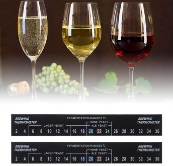 1PC Zwart PVC Wijn Geesten Brouwen Thermometer Sticker Digitale Gesneden Bier Lijmen Strip Testing Tool Home Keuken Accessoire