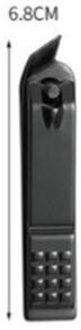 1Pc Zwart Roestvrij Staal Nagelknipper Blade Sharp Geneigd Antislip Staaf Nagelknipper Draagbare Nail Care Tool schuin mouth medium