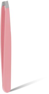 1Pc Zwart/Roze Wenkbrauw Tweezer Hair Beauty Schuine Puller Rvs Eye Brow Clips Ontharing Make-Up Tool