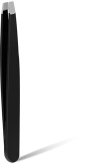 1Pc Zwart/Roze Wenkbrauw Tweezer Hair Beauty Schuine Puller Rvs Eye Brow Clips Ontharing Make-Up Tool