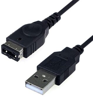 1Pc Zwart Usb Opladen Advance Line Cord Charger Kabel Voor/Sp/Gba/Gameboy/Ns/Ds