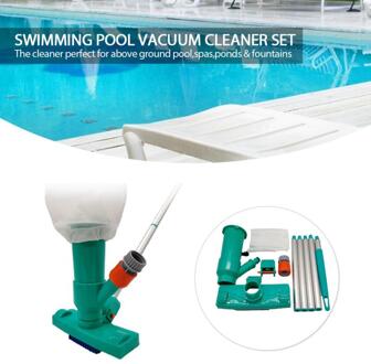 1Pc Zwembad Schoonmaken Set Telescopische Stang Stofzuiger Draagbare Zwembad Vacuüm Met Staven Zwembad Bodem Quick Voor Cleaning gereedschap