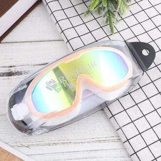 1Pc Zwemmen Bril Bril Zwemmen Apparatuur Duiken Bril Antifog Goggles Voor Zwembad roze