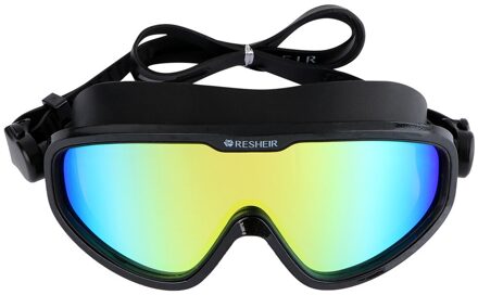 1Pc Zwemmen Bril Bril Zwemmen Apparatuur Duiken Bril Antifog Goggles Voor Zwembad zwart
