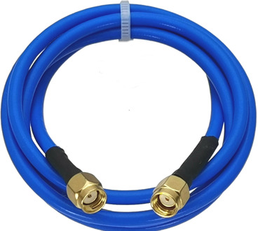 1pce RF Connector RP-SMA Male jack to RP-SMA Male jack RG402 0.141" Coaxial Bule Cable Semi-rigid Flexible Pigtail 4inch~20M