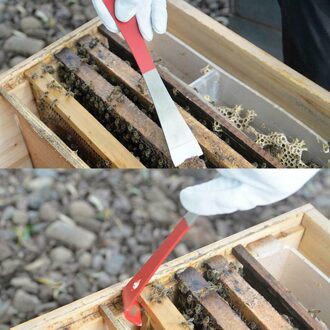 1Pcmultifunctional Honing Schop Multifunctionele Bee Schraper Bijenteelt Tool Rvs Cut Honing Hout Bijenteelt Gereedschappen C50