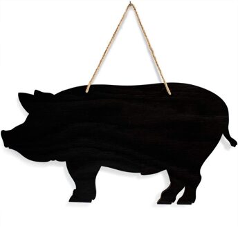 1Pcrustic Boerderij Krijtbord Dier Koe Paard Kip Varken Hout Westerse Home Decor Bericht Boerderij Keuken Schoolbord 2