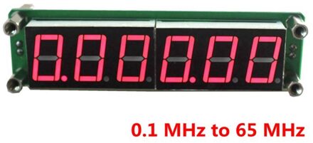 1Pcs 0.1Mhz ~ 65Mhz Digitale Frequentie Meter Counter Tester Cymometer Rode Led 6 Cijfers Hoge Heldere Display