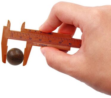 1Pcs 0-80Mm Dubbele Regel Schaal Plastic Schuifmaat Meten Student Mini Tool Heerser meting Tool Oranje