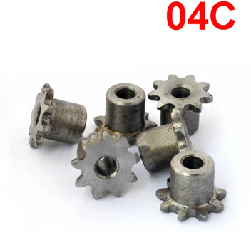 1Pcs 04C 9T-24T Sprocket Wheel Industrial Chain Gear Pitch 6.35mm 45 Steel Suitable For 04C Roller Chain