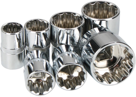 1pcs 1/2" drive 12 point PT metric mirror Socket size 8mm 9mm 10mm 11mm 12mm 13mm 14mm 15mm 16mm 17mm 18mm 19mm to 32mm