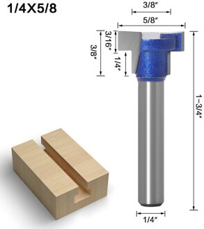 1Pcs 1/4 6Mm Schacht T-Slot Keyhole Cutter Hout Router Bit Carbide Cutter Voor Hout Frame Hex bolt Steken Cnc Frezen 2