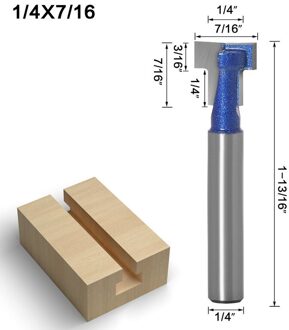 1Pcs 1/4 6Mm Schacht T-Slot Keyhole Cutter Hout Router Bit Carbide Cutter Voor Hout Frame Hex bolt Steken Cnc Frezen