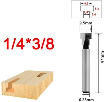 1Pcs 1/4 Schacht T-Slot Keyhole Cutter Hout Router Bit Carbide Cutter Voor Hout Picture Frame Opknoping Steken frezen 2