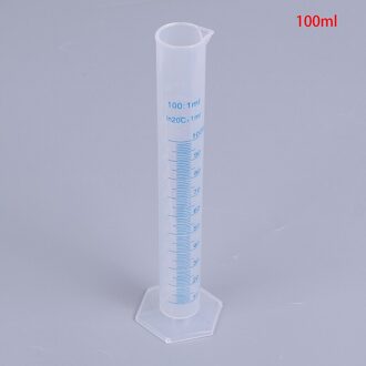 1Pcs 100Ml Afgestudeerd Cilinder Meten Cilinder Blauw Schaal Zuur En Alkali Bestendig Meten Cilinder