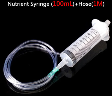 1pcs 100ml Large Capacity Syringe Reusable Pump Measuring With 100cm Tube Feeding Ink For Measuring Nutrient
