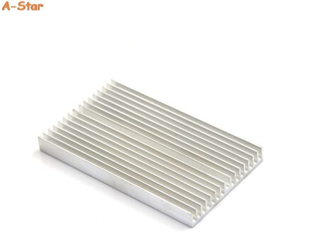1Pcs 100X60X10Mm Silver Tone Aluminium Koeler Radiator Koellichaam Heatsink