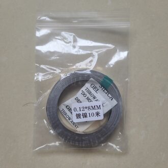 1Pcs 10M 18650 Lithium Batterij Nikkel Batterij Puntlassen Machine Vernikkeld Staal Strip Connector 0.1/0.12/0.15/0.2Mm 0.12X8MM