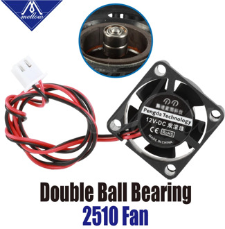 1pcs 12V/24V 2510 Fan 3D Printer Small Cooling Dual Ball Bear For Ultimaker 2 UM2 Crazy Mosquito Extruder Hotend