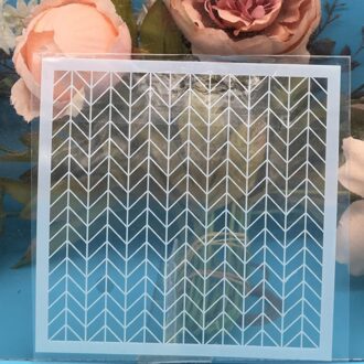 1Pcs 13Cm Mozaïek Diy Craft Gelaagdheid Stencils Muur Schilderen Scrapbooking Stempelen Embossing Album Papieren Kaart Template F5170-3 4