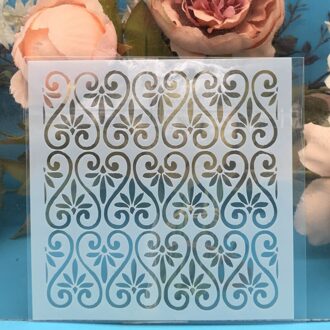 1Pcs 13Cm Mozaïek Diy Craft Gelaagdheid Stencils Muur Schilderen Scrapbooking Stempelen Embossing Album Papieren Kaart Template F5170-3 9