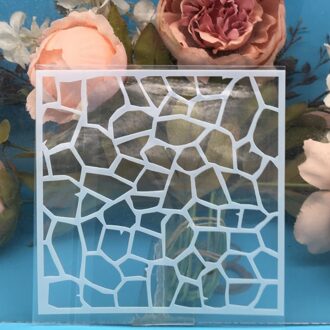 1Pcs 13Cm Mozaïek Diy Craft Gelaagdheid Stencils Muur Schilderen Scrapbooking Stempelen Embossing Album Papieren Kaart Template F5170-3