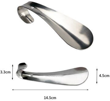 1Pcs 14.5Cm Rvs Metalen Schoenlepel Professionele Schoenlepel Lepel Schoenlepel Schoenen Lifter Tool
