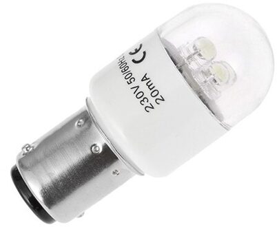 1Pcs 190-250V 0.5W 47-63Hz Thuis Huishoudelijke Naaimachine Lamp Licht Lampen Lamp voor Singer Juki Pfaff Janome Brother BA15D, e14 licht grijs