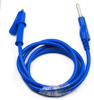 1Pcs 1M 4Mm Banana Banana Plug Test Kabel Lood Voor Multimeter Rood Geel Zwart Blauw Groen 5 Kleuren