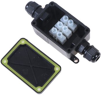 1Pcs 2 Manier Outdoor Waterdichte IP66 Elektrische Kabel Draad Connector Junction Box Met Terminal 450V Junction Box Voor led Licht