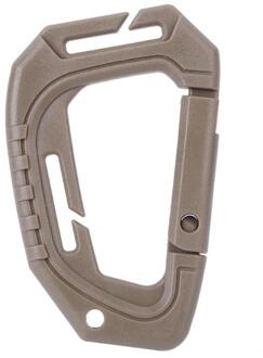 1Pcs 200LB Plastic Clip Karabijnhaak D Vorm Bergbeklimmen Gesp Outdoor Opknoping Sleutelhanger Haak Klimmen Accessoires olijf- groen