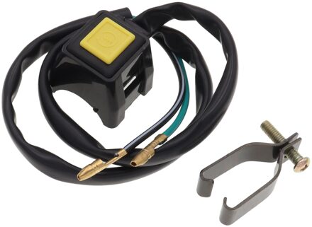 1Pcs 22Mm 7/8 "Motorcycle Kill Stop Schakelaar Red Push Button Hoorn Starter Voor Dirt Bike Atv A geel