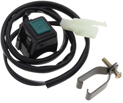 1Pcs 22Mm 7/8 "Motorcycle Kill Stop Schakelaar Red Push Button Hoorn Starter Voor Dirt Bike Atv C groen